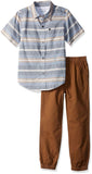 Calvin Klein Conjunto de 2 Piezas de Camisa y pantalón con Mangas Cortas para niños