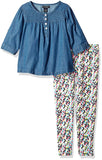 U.S. Polo Assn. Conjunto de Blusa y Leggings para niñas